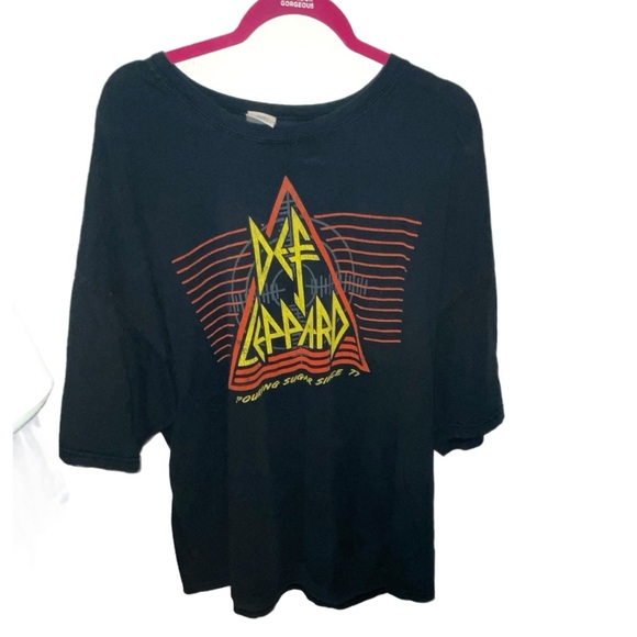 Def Leppard Unisex Pouring Sugar Since 77 T-shirt 4X❣️ - Picture 2 of 3